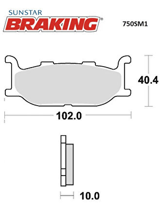 YARI METALİK ÖN FREN BALATASI / YAMAHA / XVS VIRAGO / 535cc / ÖN / 1996-1997-1998-1999-2000-2001-2002