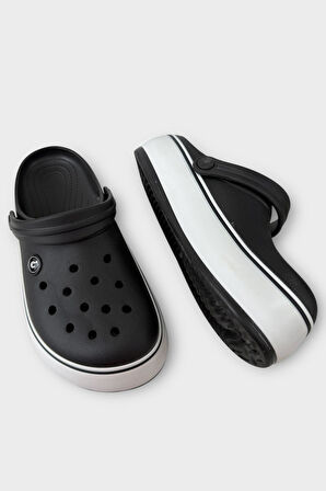 Unisex Comfort Medikal Hemşire Sabo Sandalet Terlik SİYAH