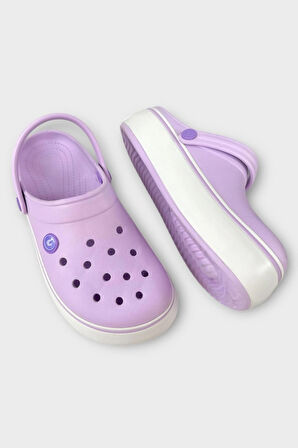 Unisex Comfort Medikal Hemşire Sabo Sandalet Terlik Lila