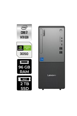 ThinkCentre Neo 50T G5 i7 14700 96GB 2TB SSD RTX3050/6GB W11P Masaüstü Bilgisayar & PER4 USB Bellek