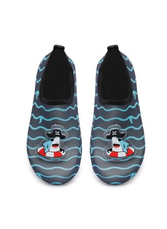 Peluche Siyah Erkek Çocuk Deniz Ayakkabısı SHARK