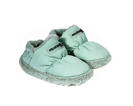 Peluche Mint Green Parachute Child Slipper Çocuk Günlük Ev Pandufu PAR-CMT Yeşil