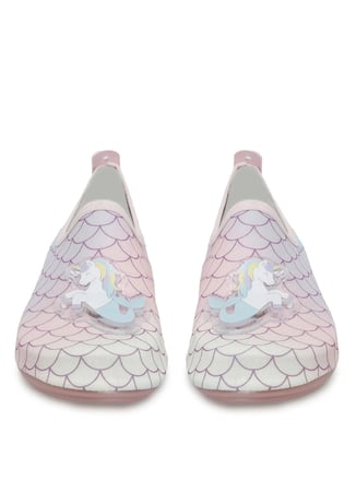 Peluche Pembe Kız Çocuk Deniz Ayakkabısı MERMAID UNICORN