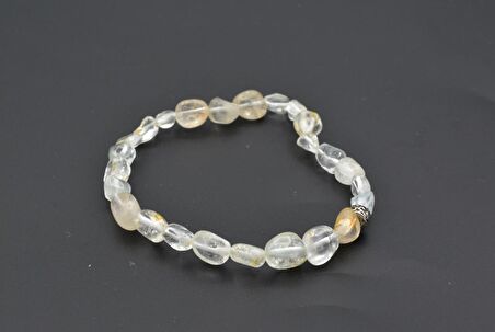 HAKİKİ DOĞAL AMORF KESİM TOPAZ BİLEKLİK 1.KALİTE DOĞAL TAŞ