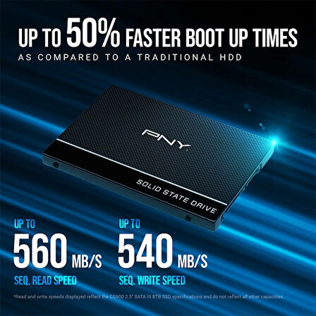 PNY CS900 250GB 535/500MB/s 2,5" SATA3 SSD (SSD7CS900-250-RB)