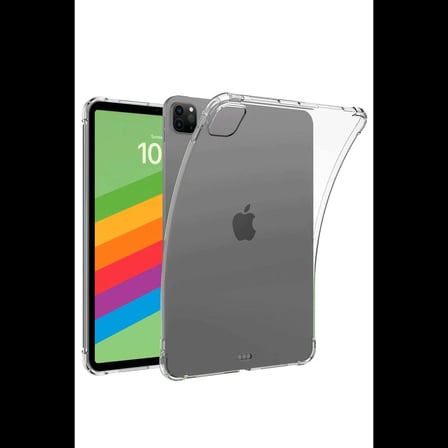 Apple iPad Pro 13 (2024) Kılıf Anti Shock Tablet Silikon - Şeffaf