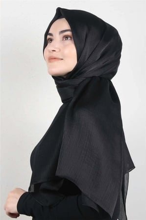 Diamond Janjan Şal 2727-25 Siyah