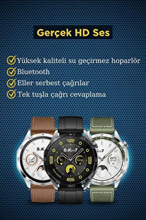 Bakeey GT4 Max Akıllı Saat Amoled Ekran 3 Kordon Siri Gps Android iOS Akıllı Saat Smart Watch 8 9