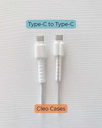 Şarj Kablo Koruyucu - Type -C to Type-C uyumlu