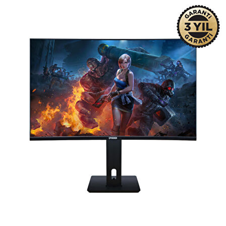 Spardox Gaming Curved SG-32165CRP 32" 1ms 165Hz VA 1xDP FullHD Pivot Gaming Monitör