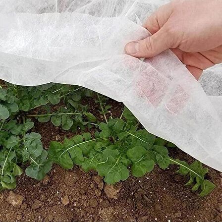 100cm x 100m AGRİL ISI DON PERDESİ, ZİRAİ DON KIRAĞI ÖRTÜ 17gr KARPUZ ÇİLEK ÖRTÜSÜ, SERA TOPRAK ÖRTÜSÜ