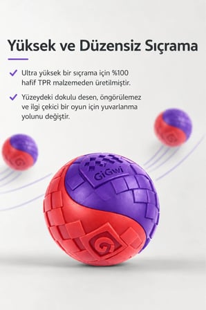 Ball Originals Özel Dokulu & Sesli Köpek Oyun Topu - Tekli Paket - Küçük Irk & Yavru - 5 cm