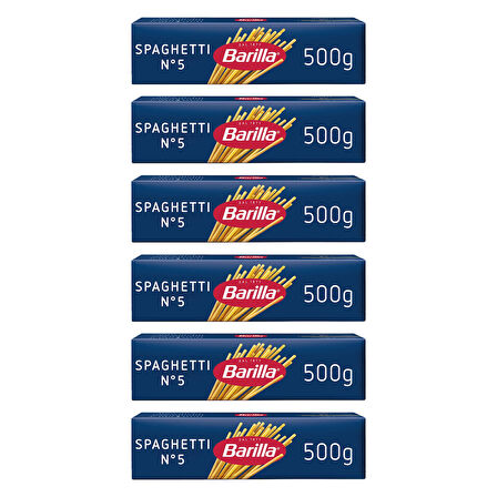 Barilla Spagetti No.5 500 G X 6 Adet