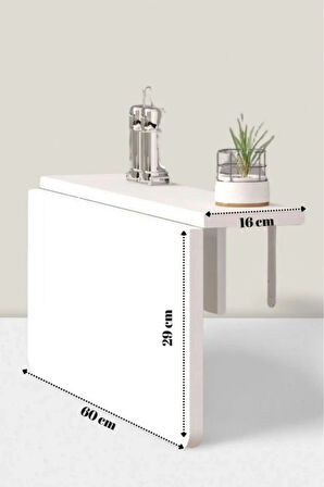 Reyo 60×45cm 1. Sınıf Açılır Kapanır Duvara Monte Raf Masa Mutfak Masası