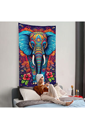 Fil Mandala Duvar Örtüsü-7526