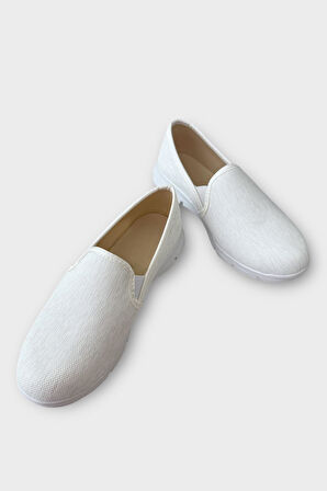 Kadın Silinebilir Babet Ayakkabı BEYAZ