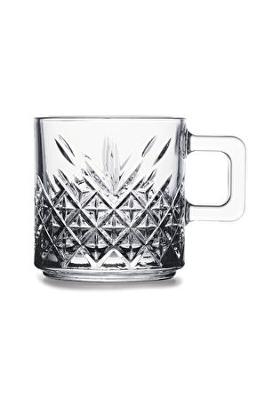 55452 Timeless Cam 2'li 195cc Kulplu Çay Kahve Mug Kupa Bardak Takımı 