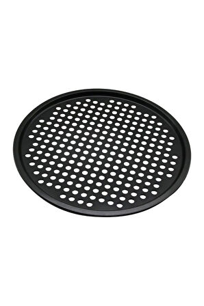 Yanmaz Yapışmaz Delikli Teflon Pizza Tepsisi Tavası 26cm