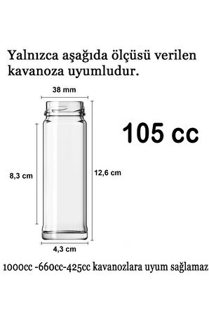 6 Adet 38mm Metal Kavanoz Kapağı Beyaz