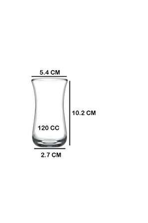 42641 Fit Cam 6lı Çay Rakı Bardağı Takımı Seti 120cc
