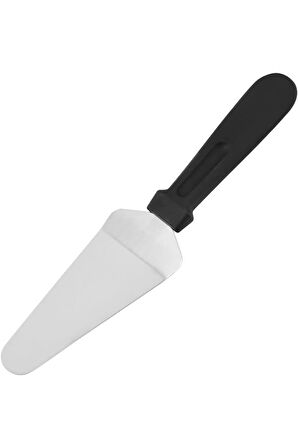 Paslanmaz Çelik Plastik Saplı Üçgen Pasta Kek Pizza Servis Spatulası Kürek