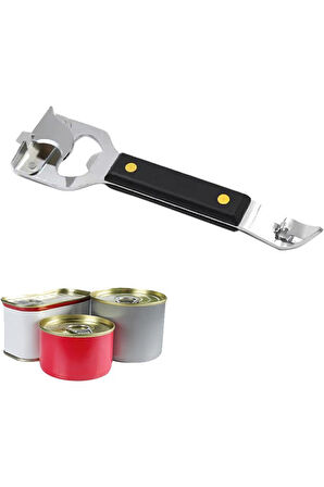 Paslanmaz Çelik Çift Taraflı Manuel Konserve Şişe Açacağı Açacak