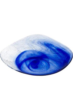 6lı 10641 Linden Batik Mavi 19 Cm Pasta Tabağı Takımı