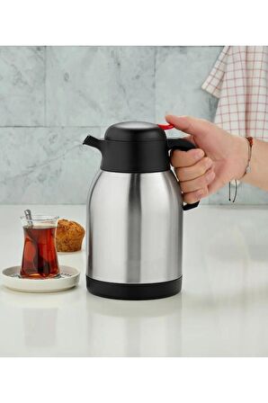 Paslanmaz Çelik 2 Litre Inox Piknik Çay Kahve Termosu