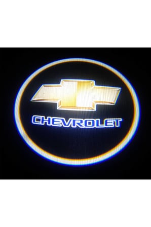 Chevrolet Araçlar Için Pilli Yapıştırmalı Kapı Altı Led Logo