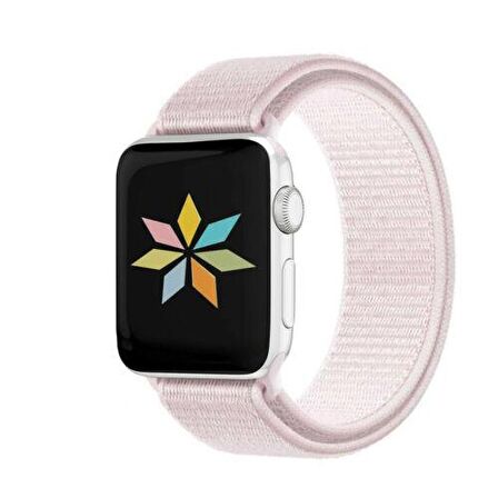 Apple Watch Seri 1/2/3/4/5 38mm Kordon Kumaş Dokuma Kayış Örme Bileklik