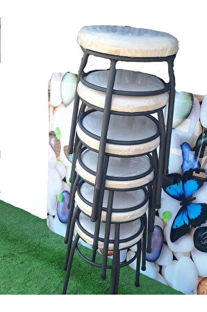 6'lı Tabure Statik Ayaklı