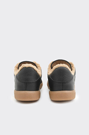 Hakiki Deri Comfort Taban Kürklü Kadın Sneaker