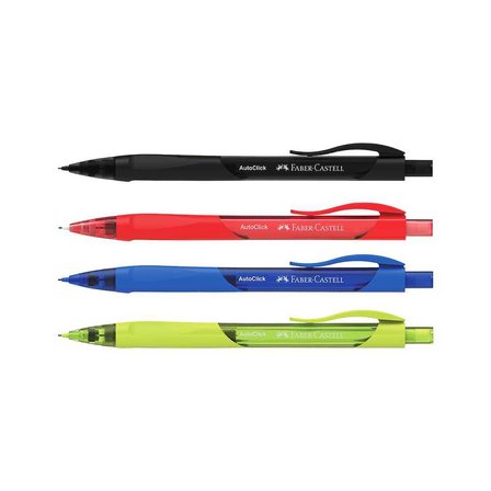 Faber-Castell Versatil Kalem Autoclick Renkli Gövde 0,5 Mm 5084 533195 (10 Lu Paket)