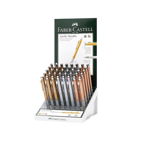 Faber-Castell Apollo Versatil Kalem 0.7 0.5 Metalik Renk (40 Lı Paket)