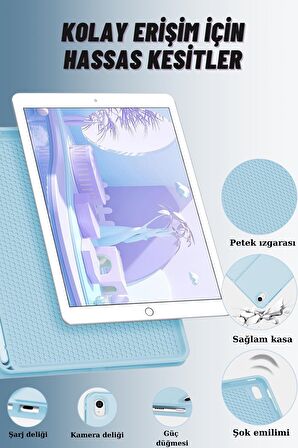Qpen iPad Pro 9.7 inç  Uyumlu Klavyeli Tablet Kılıfı