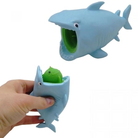 Sürpriz Karakterli Köpek Balığı Tasarımlı Squishy - 12'li Paket - Minik Balıklı