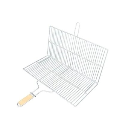 Büyük Boy Mangal Izgarası - 50x30 cm - Ahşap Saplı