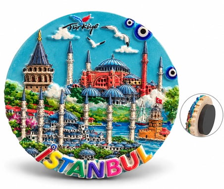 İstanbul Temalı Polyester Magnet Alk5863