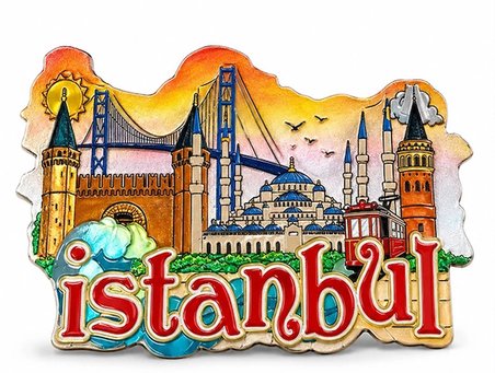 İstanbul Temalı Silikon Buzdolapı Süsü Magnet Alk5941