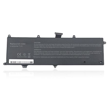 Asus X202E-CT009H NoteBook Batarya Laptop Pil