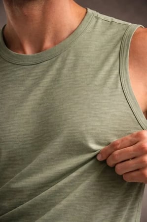 USLUCAN ALIŞVERİŞ Erkek Flamlı Kumaş Sıfır Kolsuz Atlet Basic Spor Üst, Günlük Ve Fitness Kullanımına Uygun - Mint Yeşili