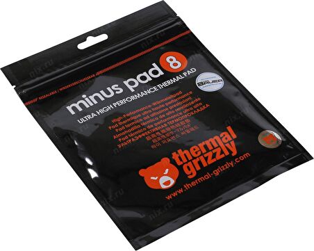 THERMALGRIZZLY Minus Termal Pad8 8W-100x100x 0,5 mm