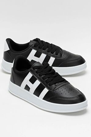 Unisex Spor Sneaker Ayakkabı SİYAH - BEYAZ