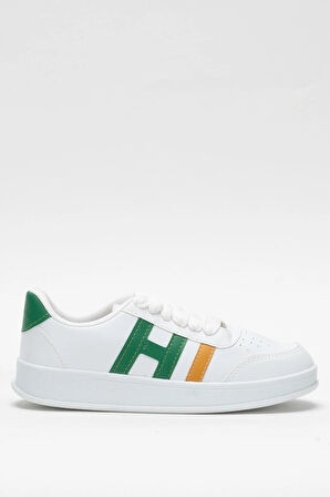 Unisex Spor Sneaker Ayakkabı BEYAZ - YEŞİL