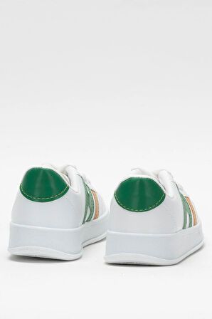 Unisex Spor Sneaker Ayakkabı BEYAZ - YEŞİL