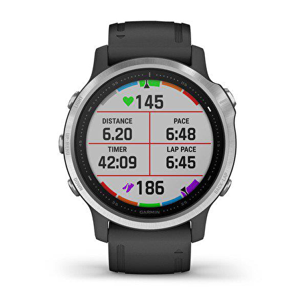 Garmin Fenix 6S Gümüş-Siyah Multispor GPS Akıllı Saat