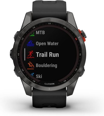 Garmin Fenix 7S Solar Multisport Akıllı Saat Siyah - Teşhir