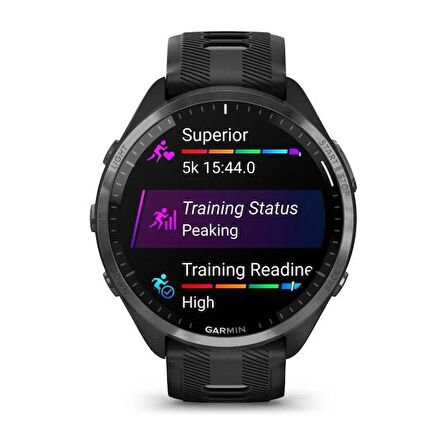 Garmin Forerunner 965 - Karbon Gri DLC Titanyum Siyah | Gri