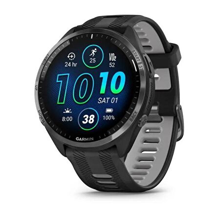 Garmin Forerunner 965 - Karbon Gri DLC Titanyum Siyah | Gri