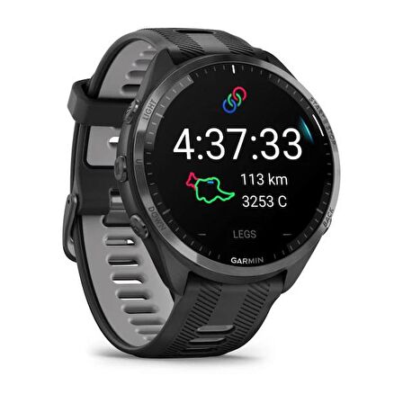 Garmin Forerunner 965 - Karbon Gri DLC Titanyum Siyah | Gri